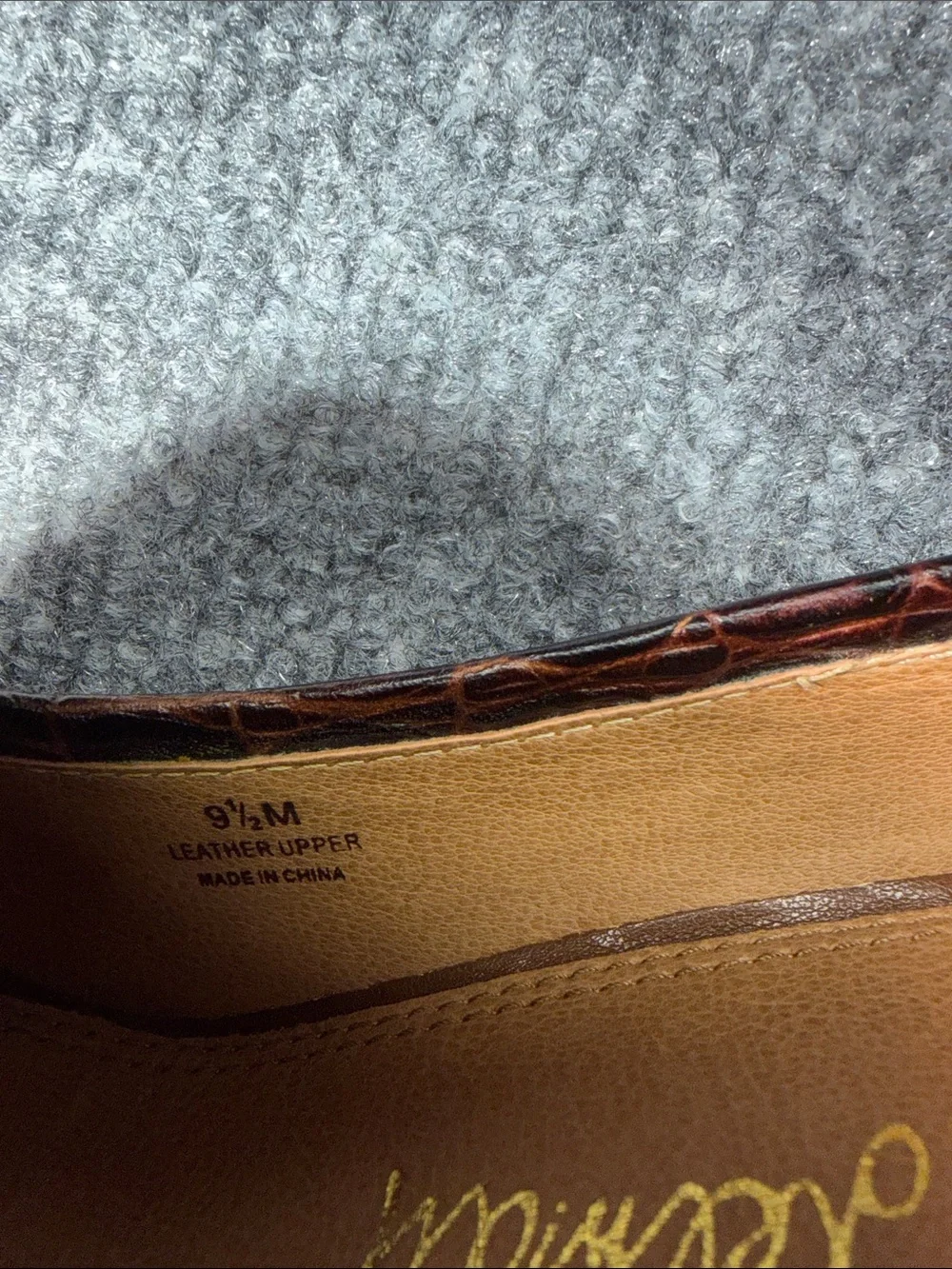 Sam Edelman Brown Croc-Embossed Tassel Loafers
